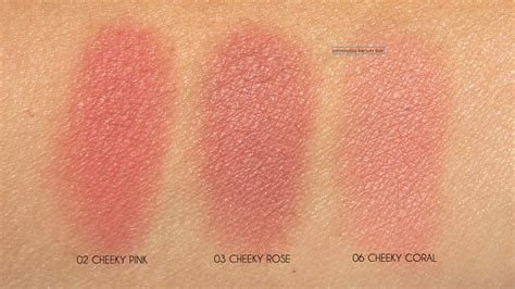 clarins blush swatches.